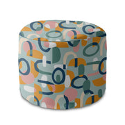 Runder Hocker Fußstütze Abstract Cut Out-Oxford