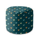Runder Hocker Fußstütze Colorful Hearts-Velvet