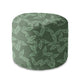 Runder Hocker Fußstütze Herbal Leaves Pattern