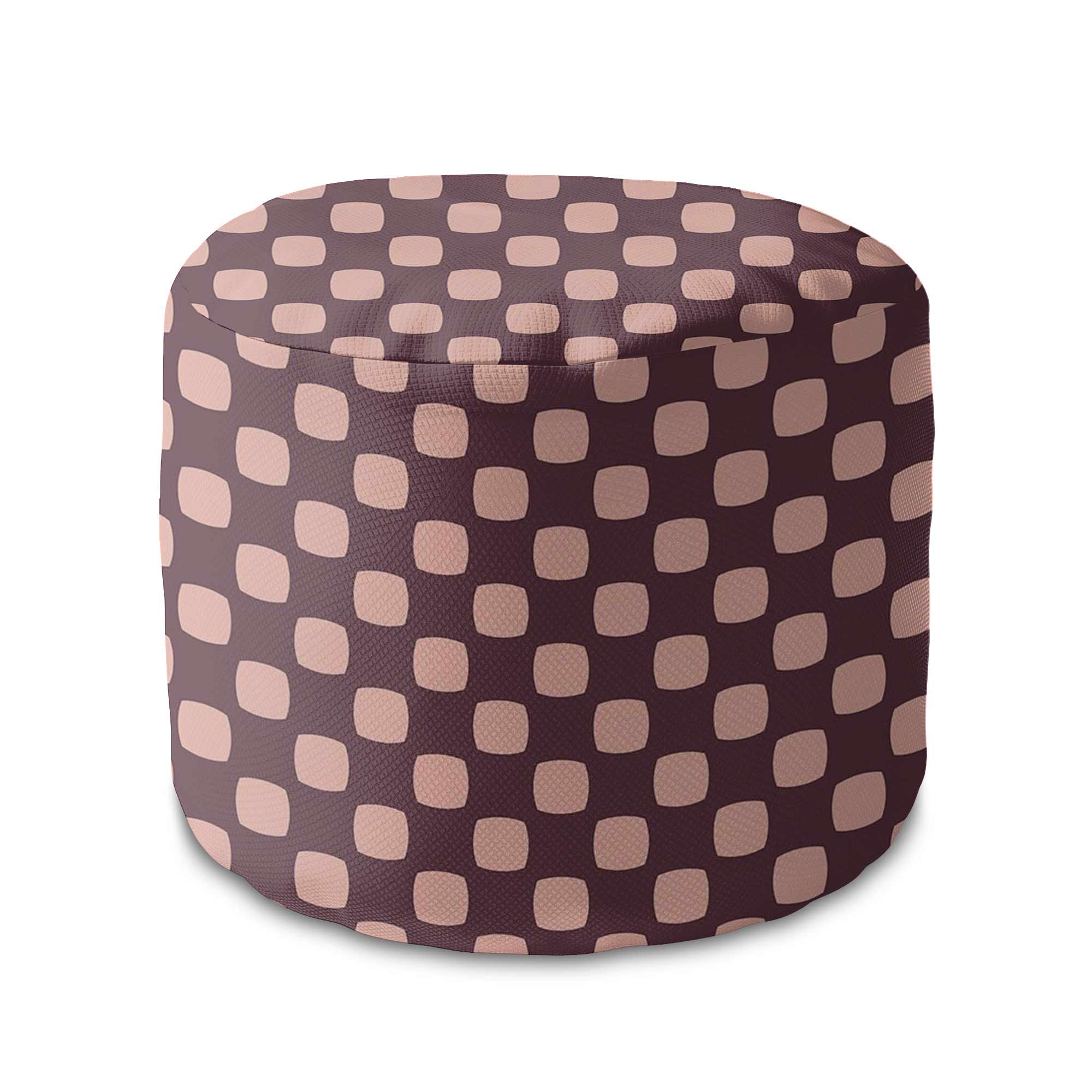 Runder Hocker Fußstütze Geometric Squares