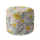 Runder Hocker Fußstütze Yellow Daffodil