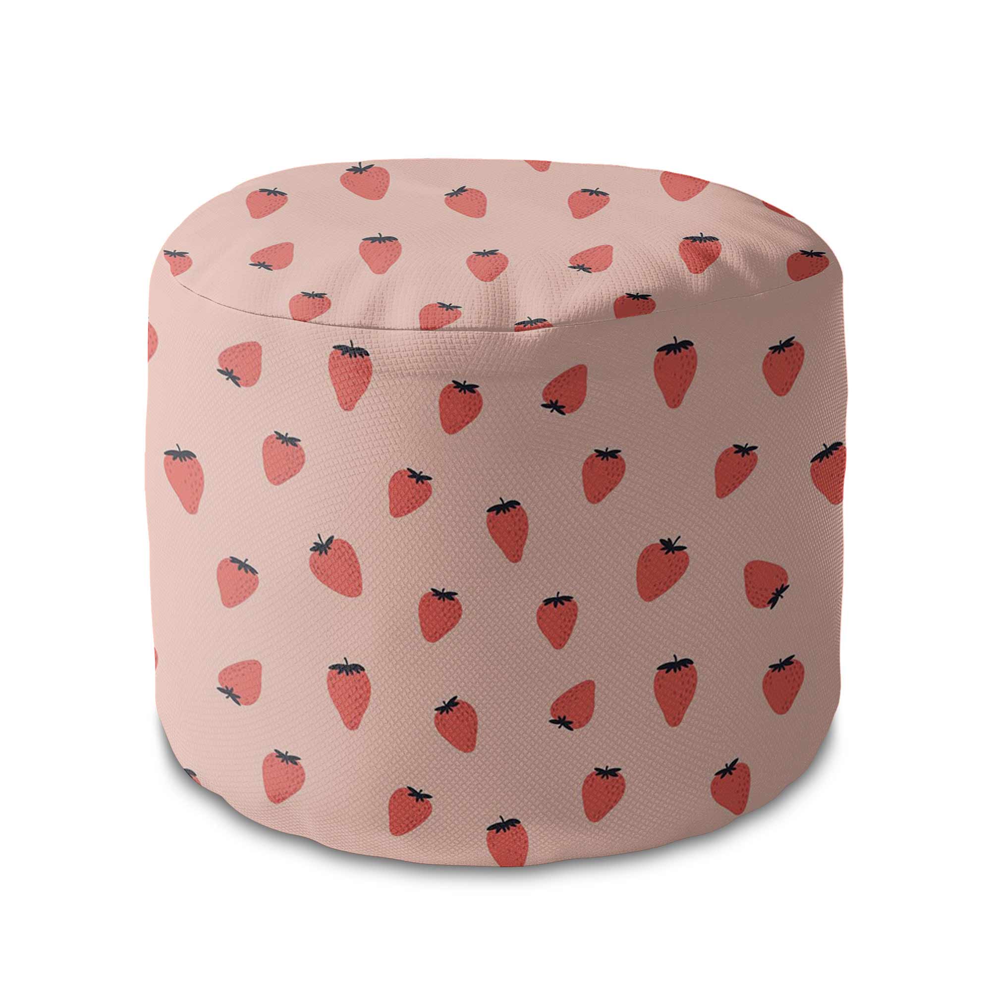 Runder Hocker Fußhocker Strawberry