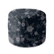 Runder Hocker Fußhocker Fatasy Flowers-Velvet
