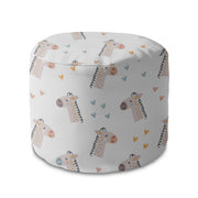 Runder Hocker Fußhocker Cute Giraffe-Oxford