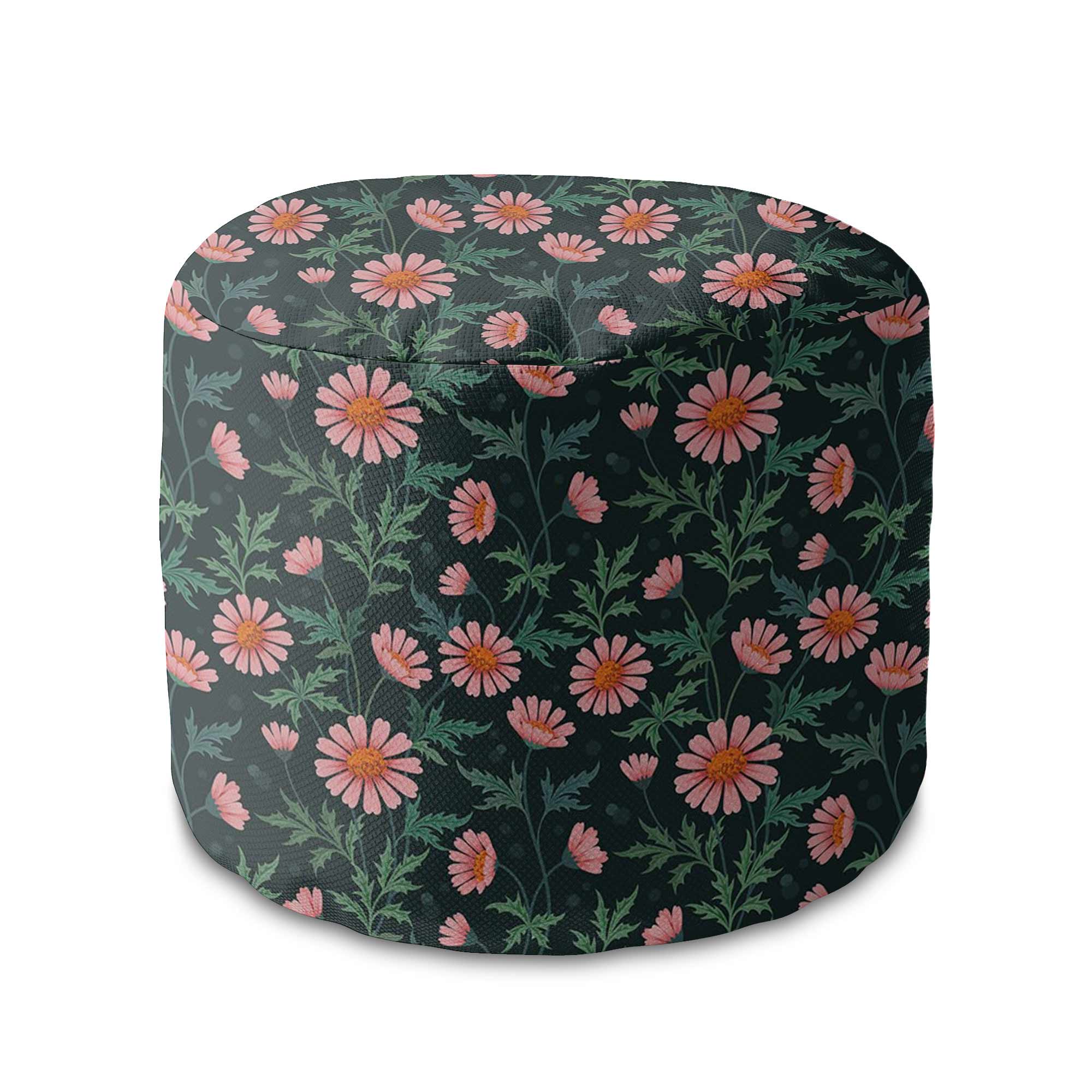 Runder Hocker Fußhocker Oxeye Daisy