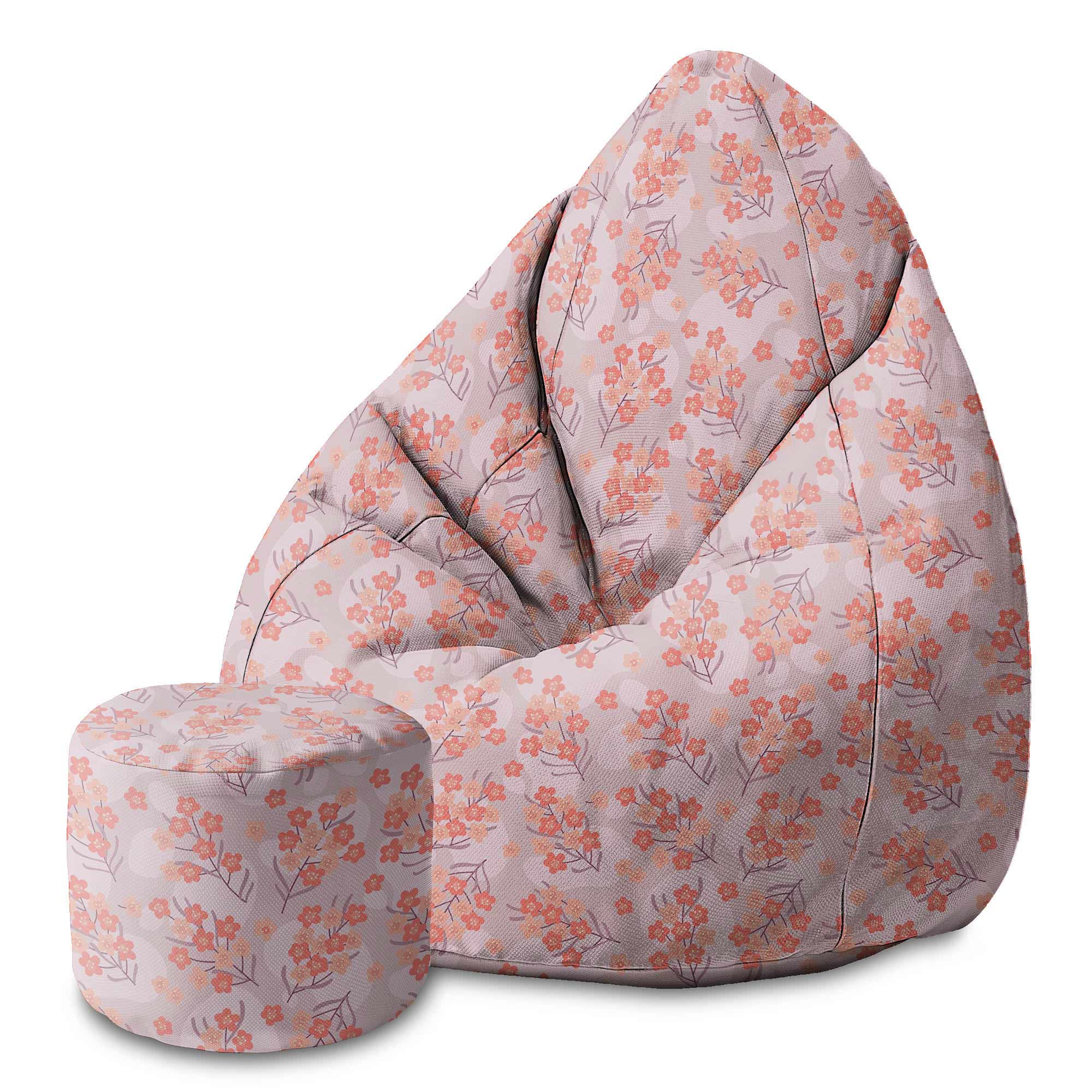 Runder Hocker Fußhocker Summer Garden