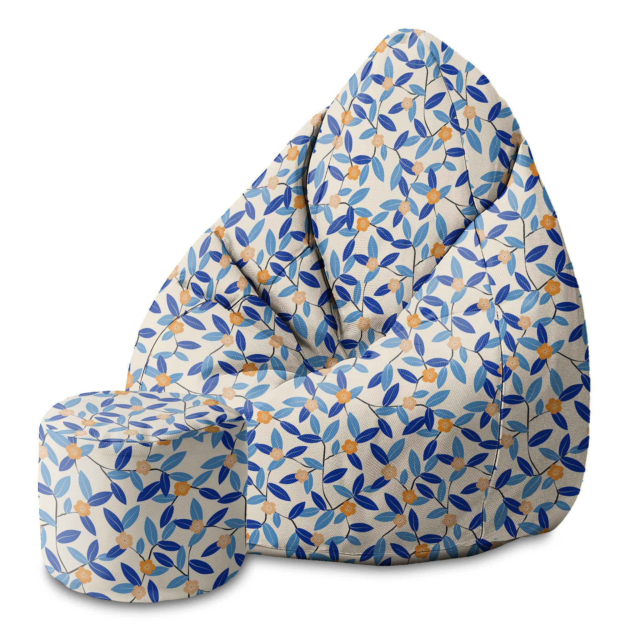 Runder Hocker Fußhocker Energy Blues