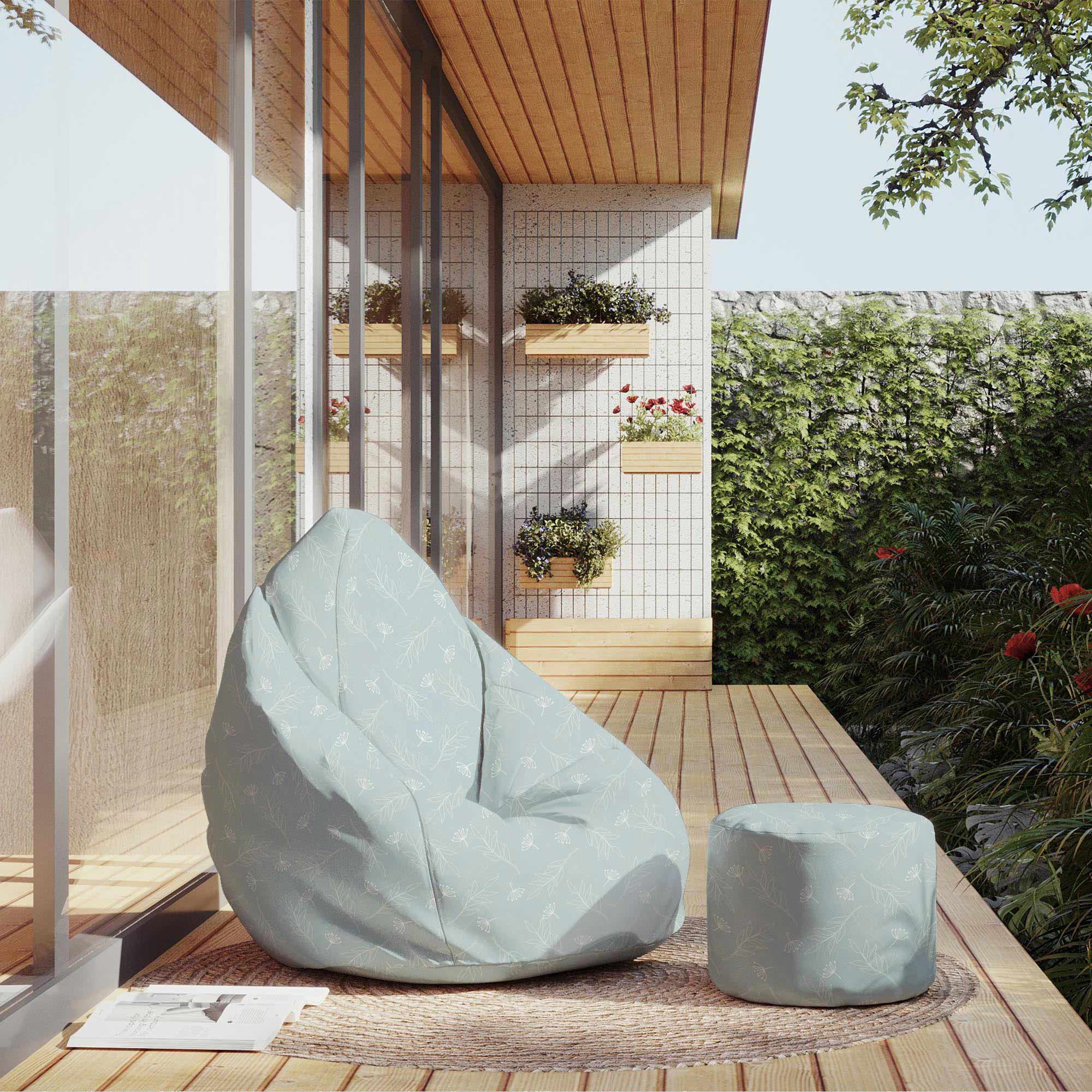 Runder Hocker Fußstütze Blue Monday Morning