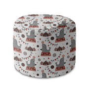 Runder Hocker Fußstütze Seal in the Circus
