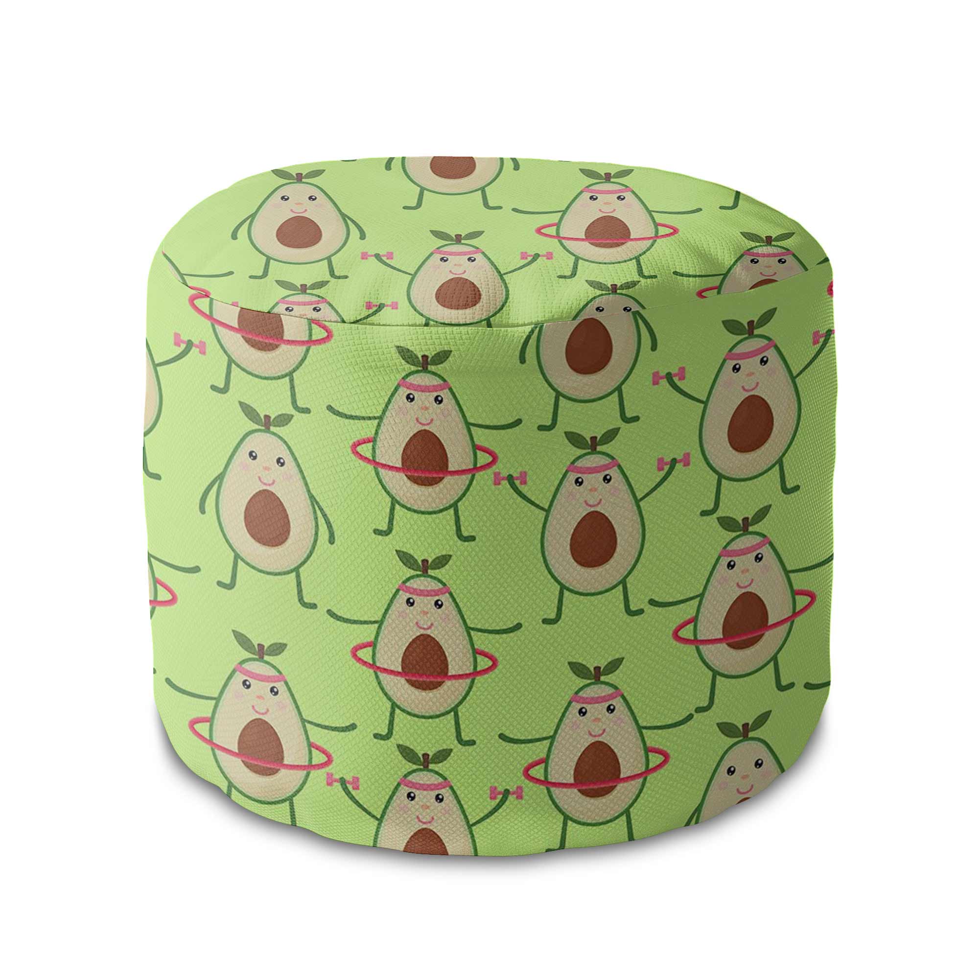 Runder Hocker Fußstütze Exercising Avocados-Oxford