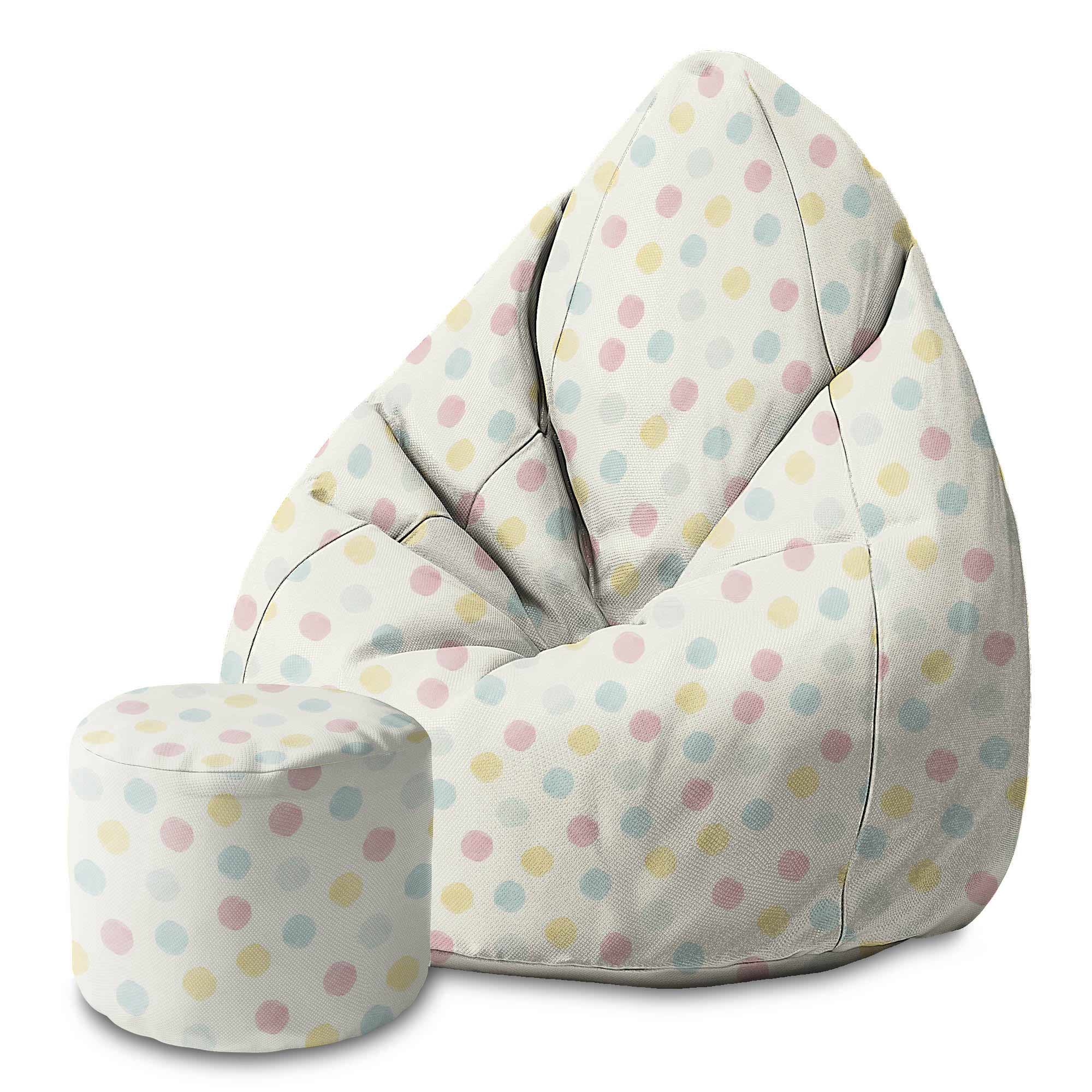 Runder Hocker Fußstütze Pastel Spots-Oxford