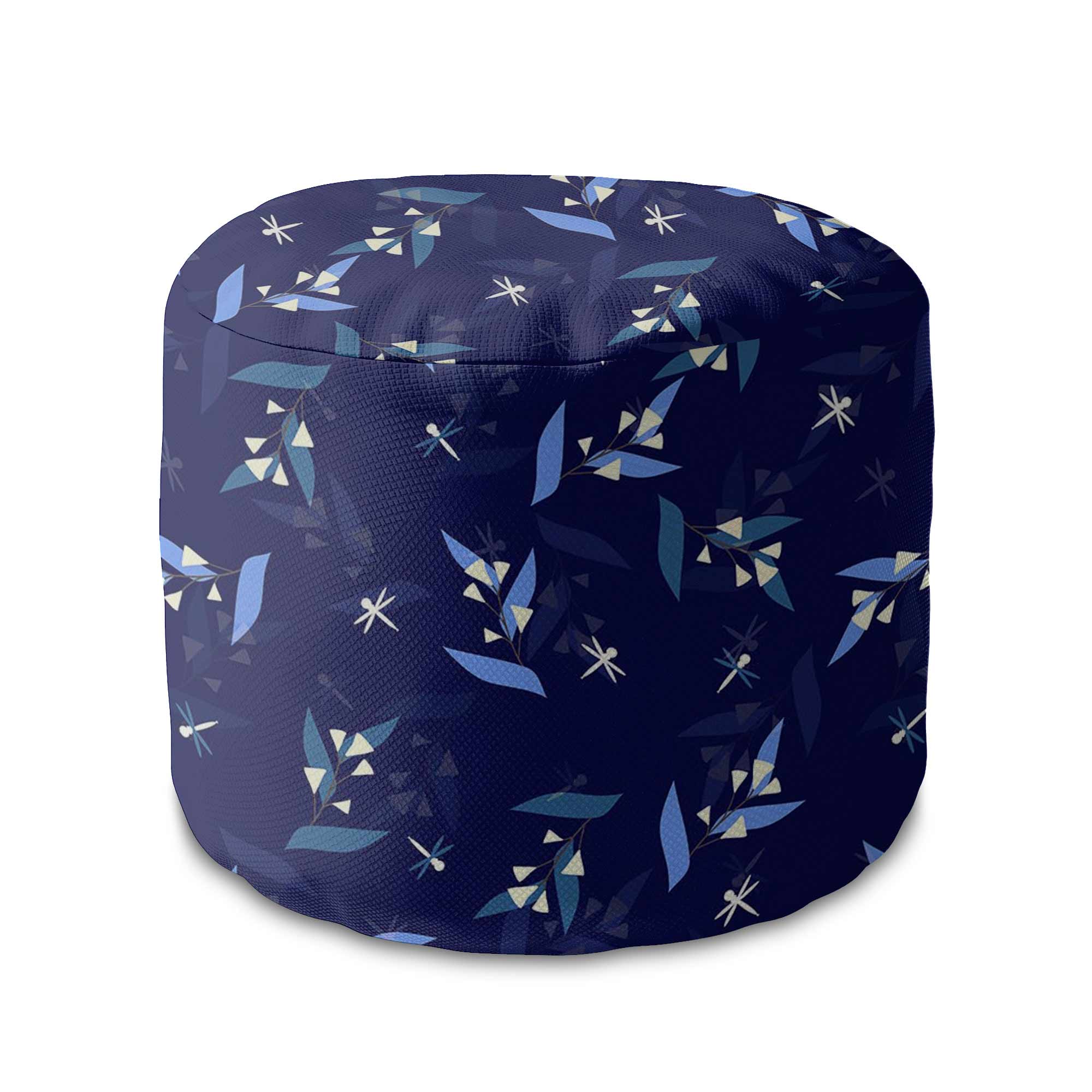 Runder Hocker Fußstütze Moon Flowers