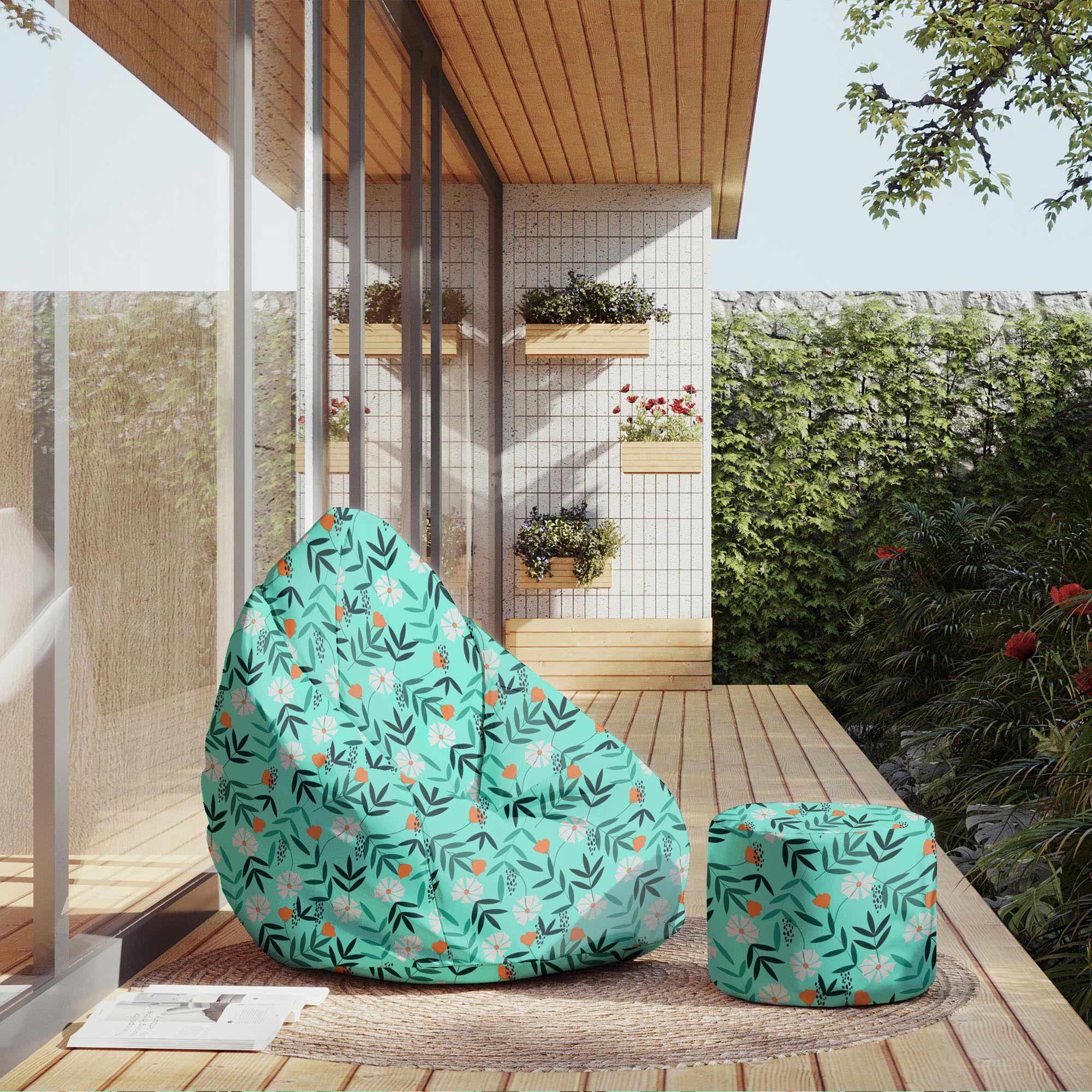 Runder Hocker Fußstütze Flower Dream