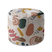 Round pouf footstool Irregular Shapes-Velvet