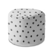 Runder Hocker Fußstütze Drawn Circles-Velvet