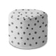 Runder Hocker Fußstütze Drawn Circles-Velvet
