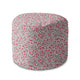 Runder Hocker Fußstütze Kleine Pinky Blumen-Oxford