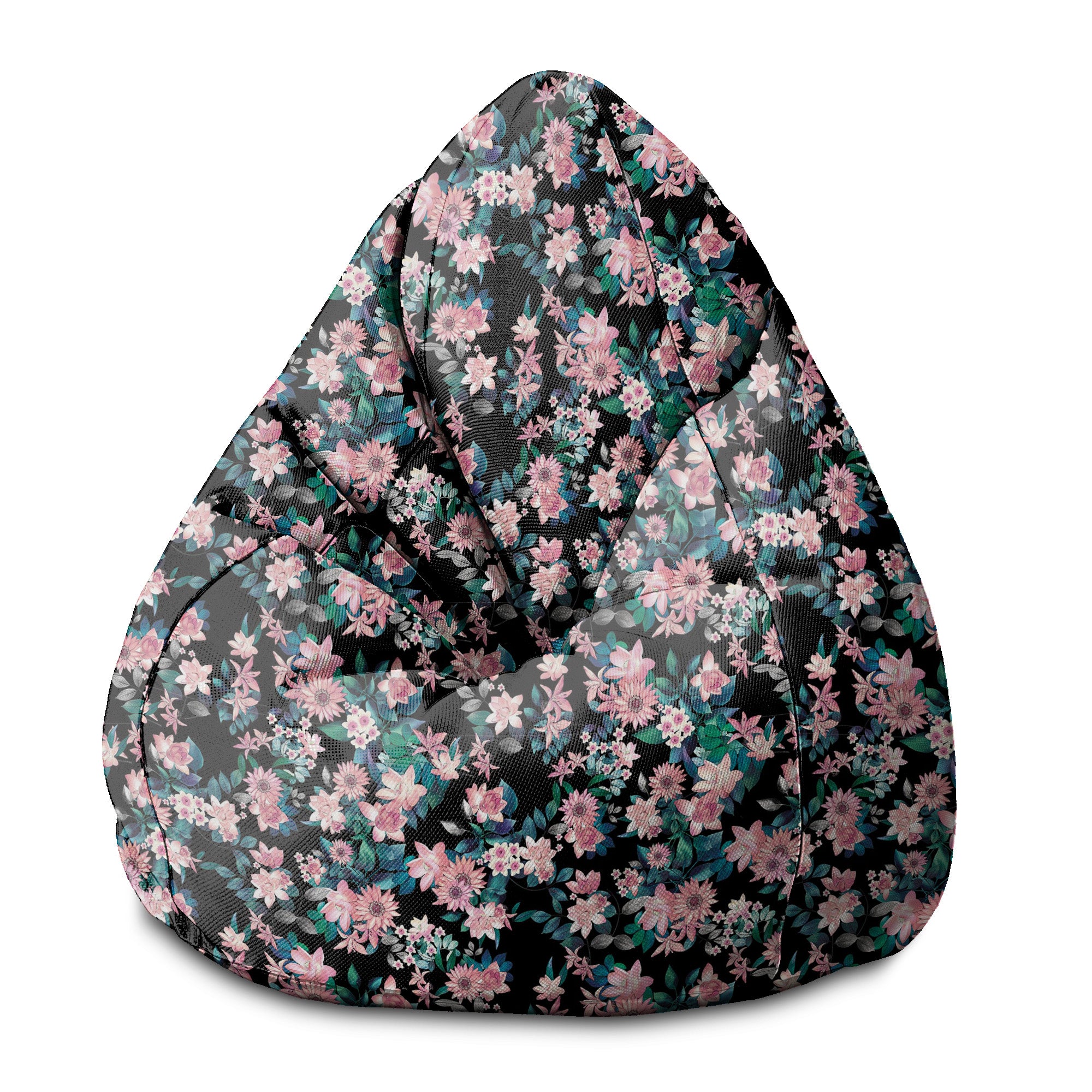 Puf Birnenform Dunkle Botanik Pink-S-Oxford