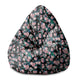 Puf Birnenform Dunkle Botanik Pink-S-Oxford