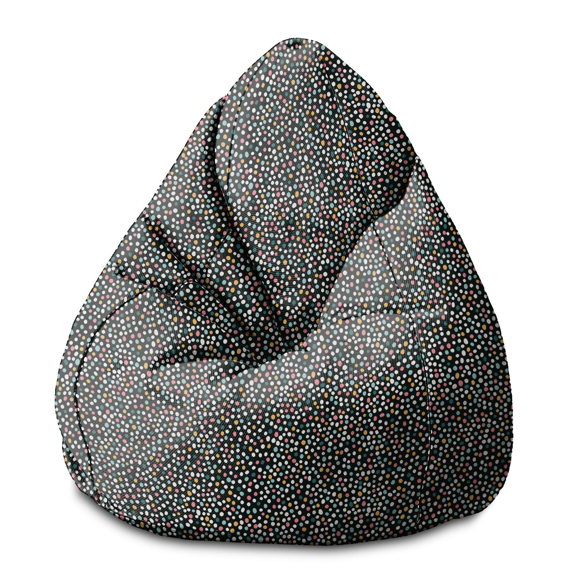 Puf Birnenform Multicolor Polka Dots