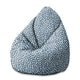 Puf Birnenform Navy Petal-M-Samt