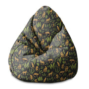 Sitzsack Pearshape Pantery auf Schwarz