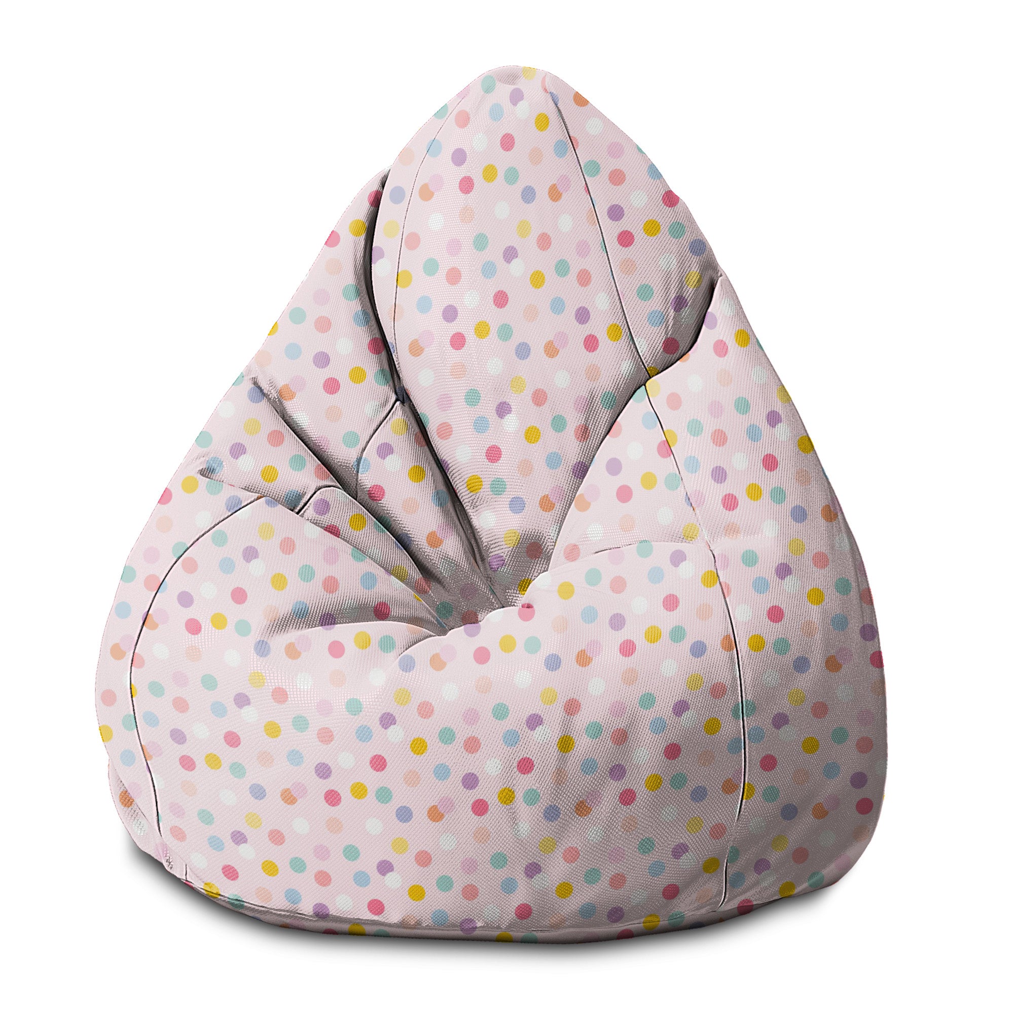 Sitzsack Pearshape Pastell Konfetti Punkte