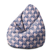 Sitzsack Pearshape Rosa und Blau Geometrisches Ornament-M-Oxford