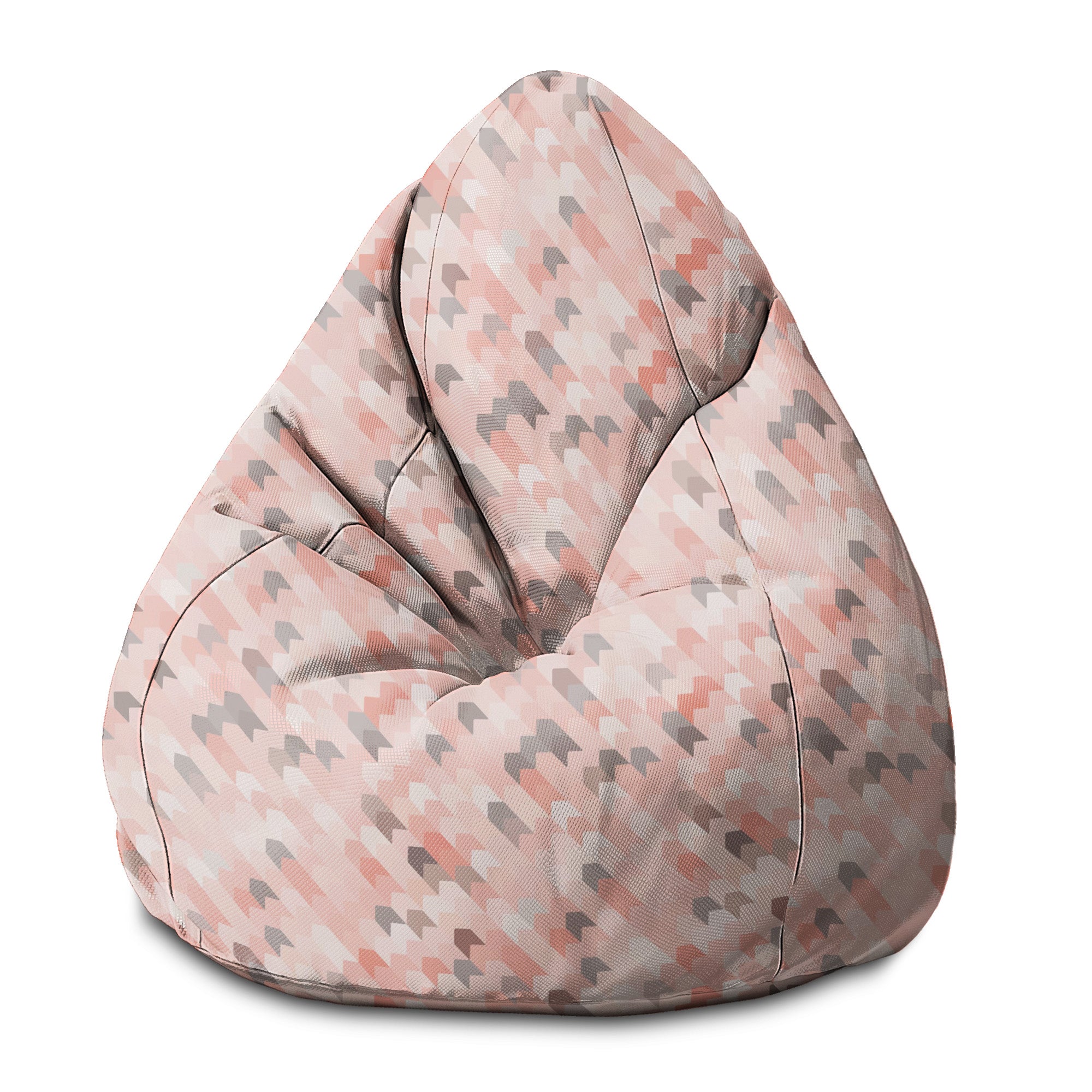 Sitzsack Pearshape Rosa Muster