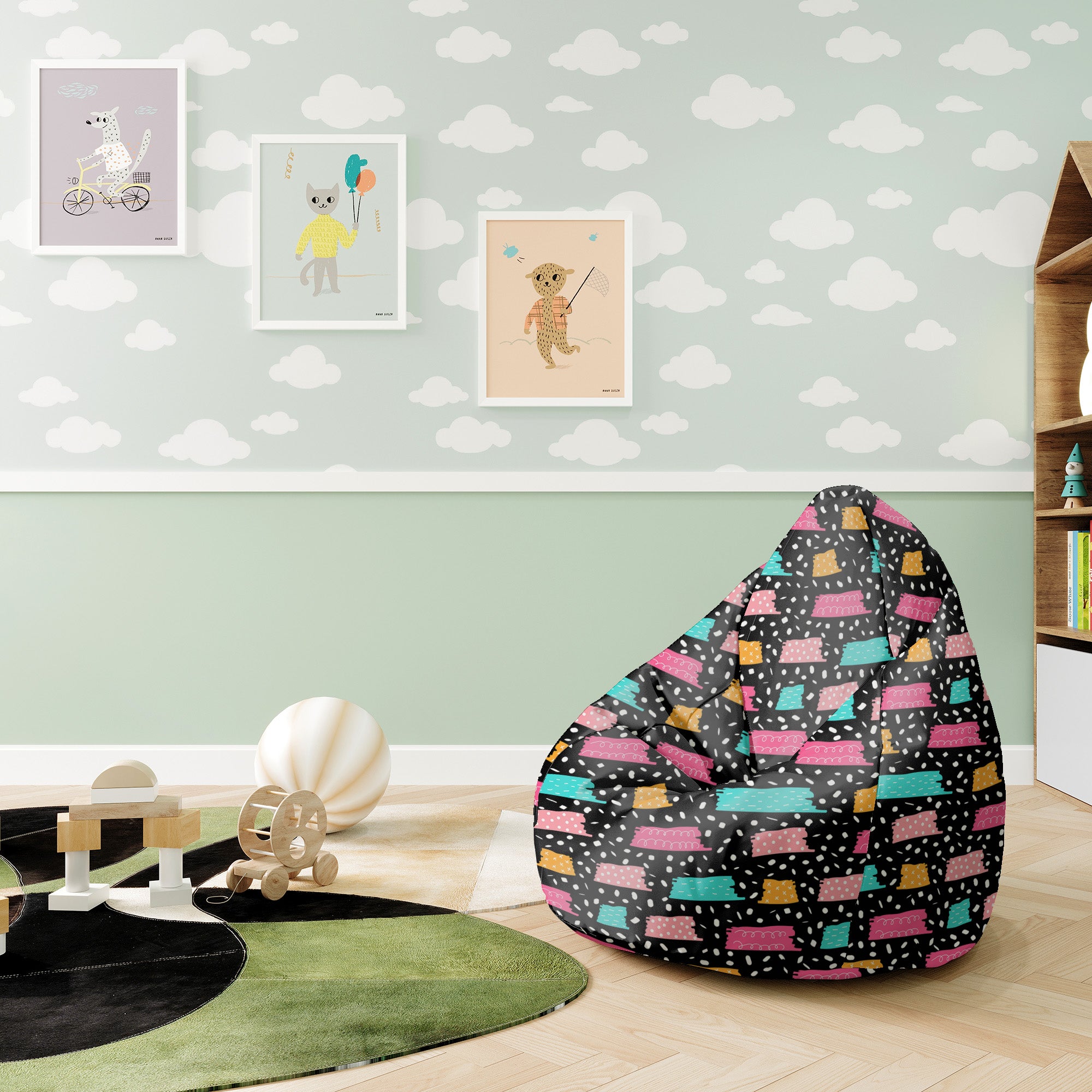 Sitzsack Pearshape Zufällige Formen-S-Oxford