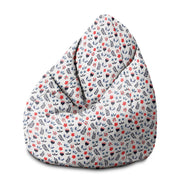 Sitzsack Pearshape Skandinavische Blumen-M-Oxford
