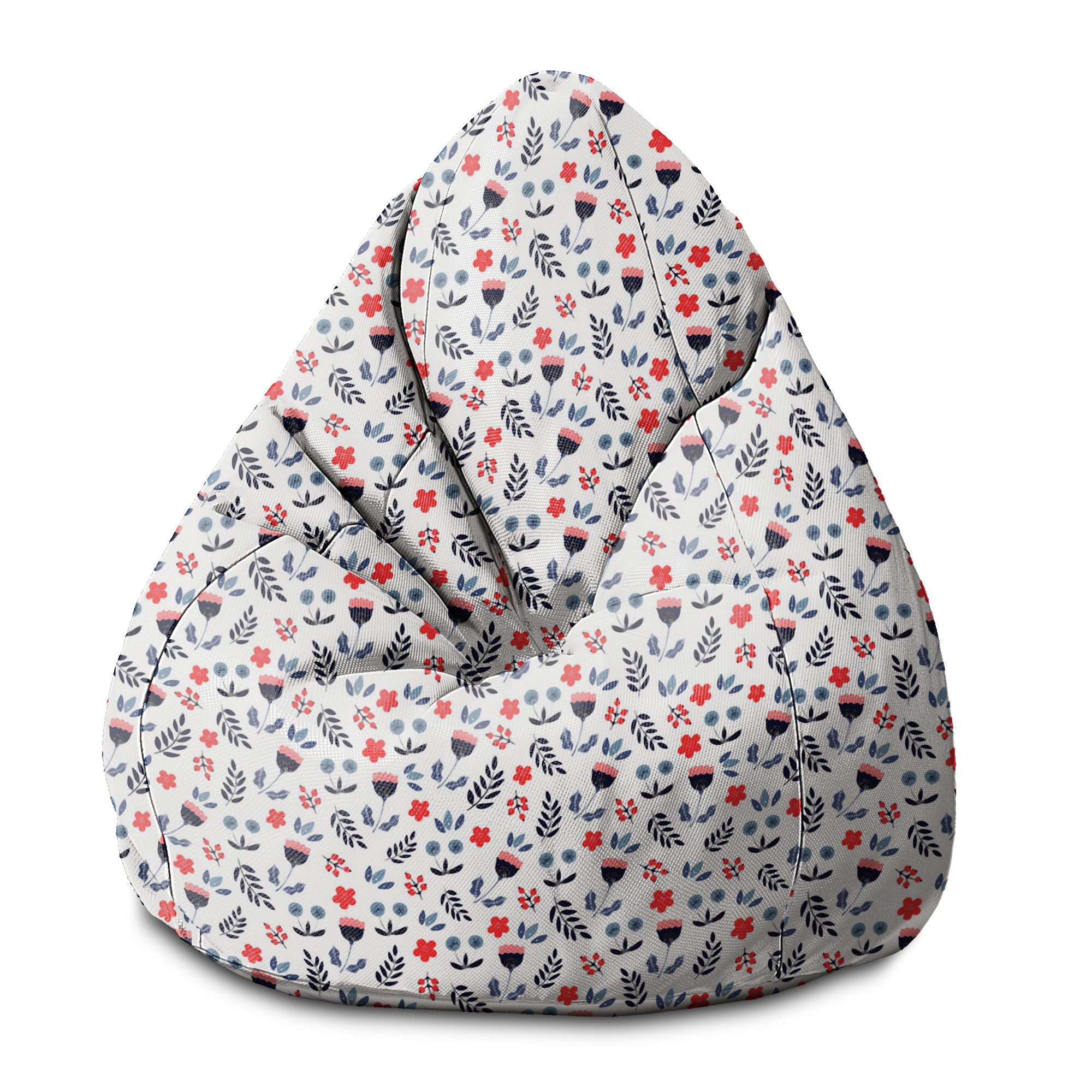 Sitzsack Pearshape Skandinavische Blumen