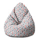 Sitzsack Pearshape Skandinavische Blumen