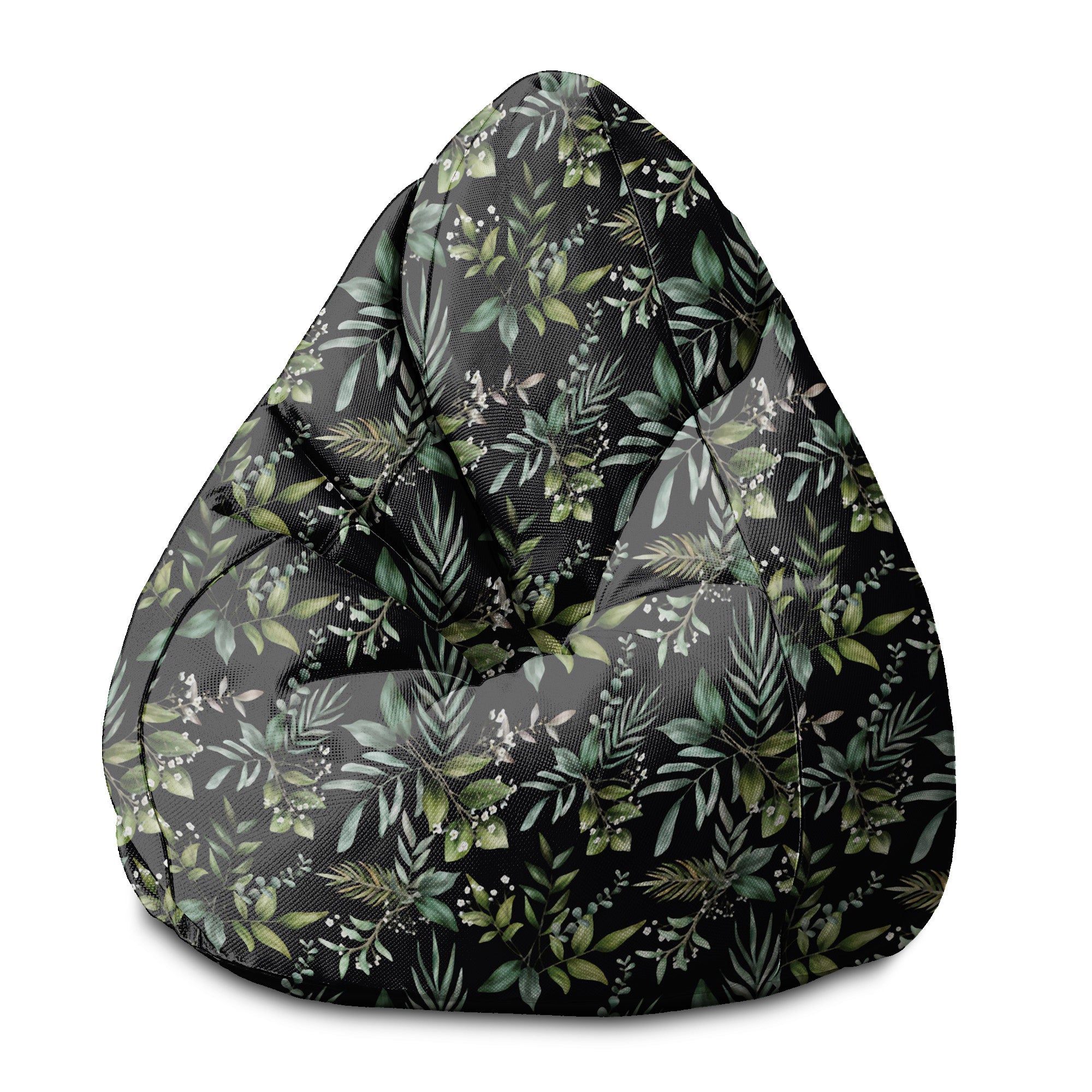 Pearshape Pouf Watercolor Elegant Floral-S-Velvet