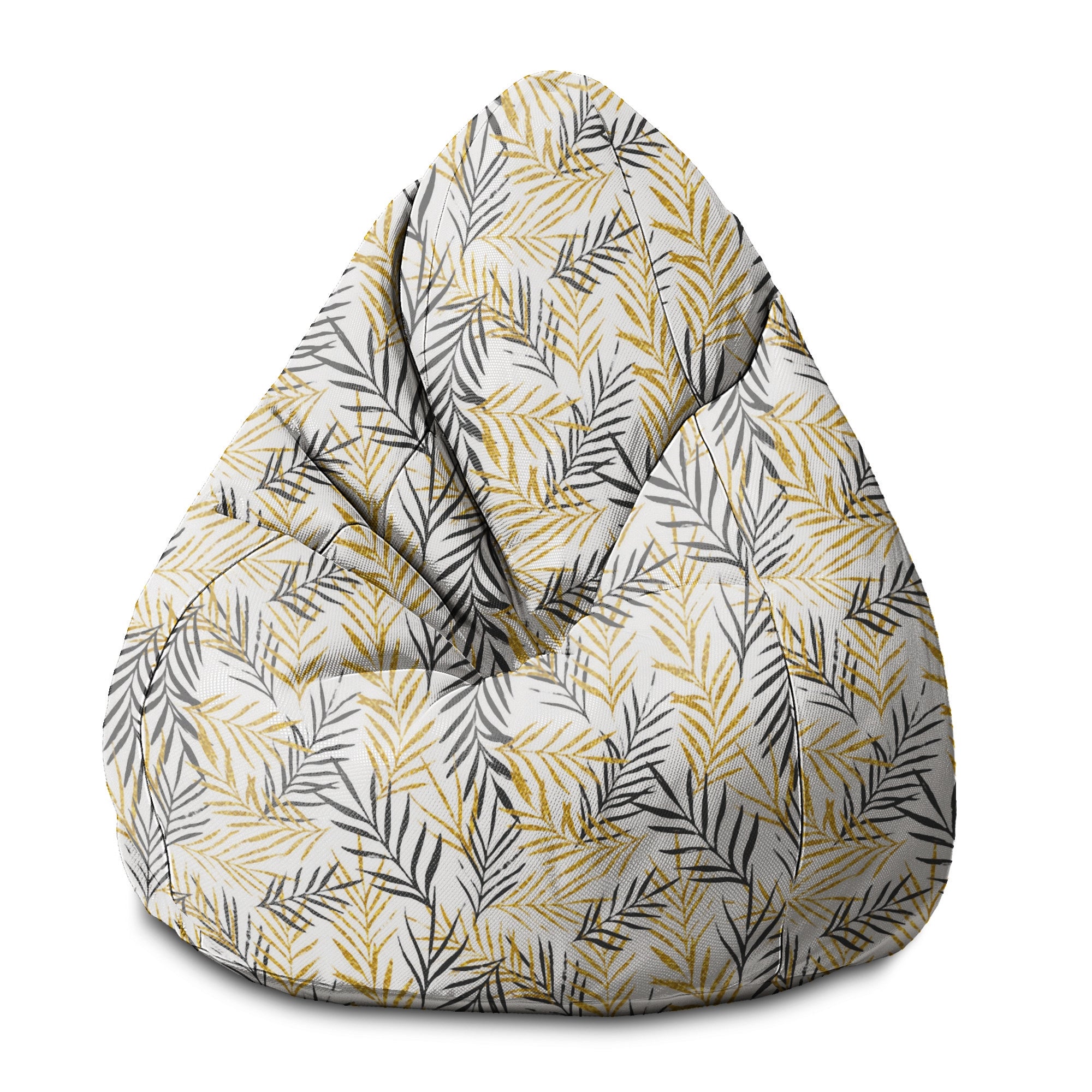 Sitzsack Pearshape Goldene Blätter
