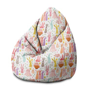 Puf Birnenform Bunte Hasen-M-Oxford