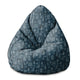 Puf Pearshape tmavý dinosaurus v kresleném stylu S-velvet