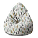 Pearshape Pouf Gold and Green Christmas Trees-S-Oxford