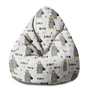 Puf Pearshape Miś Superbohater