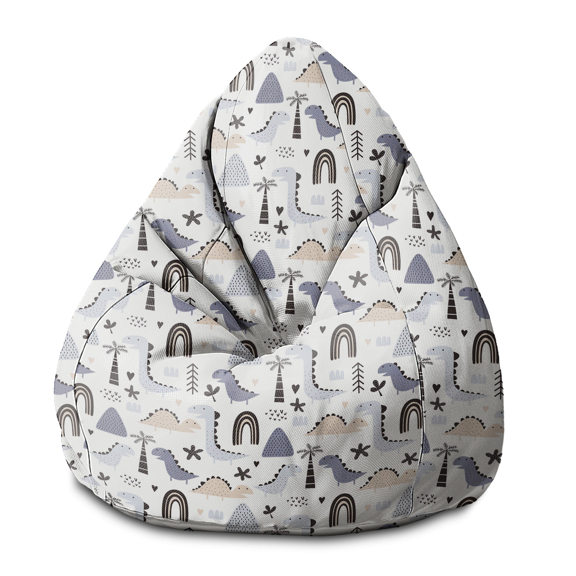 Sitzsack Birnenform Pastell Kinder Dinosaurier-S-Oxford
