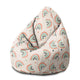 Puf Birnenform Boho Rainbow mit Sternen-M-Samt