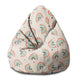 Puf Birnenform Boho Rainbow mit Sternen-S-Samt