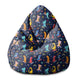 Puf Birnenform Skater Dinosaurier-S-Samt