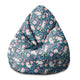 Puf Birnenform Einhorn in den Blumen-S-Samt