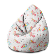 Puf Birnenform Einhorn Prinzessin-M-Samt