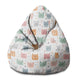 Pearshape Beanbag Sleepy Cats-S-Velvet