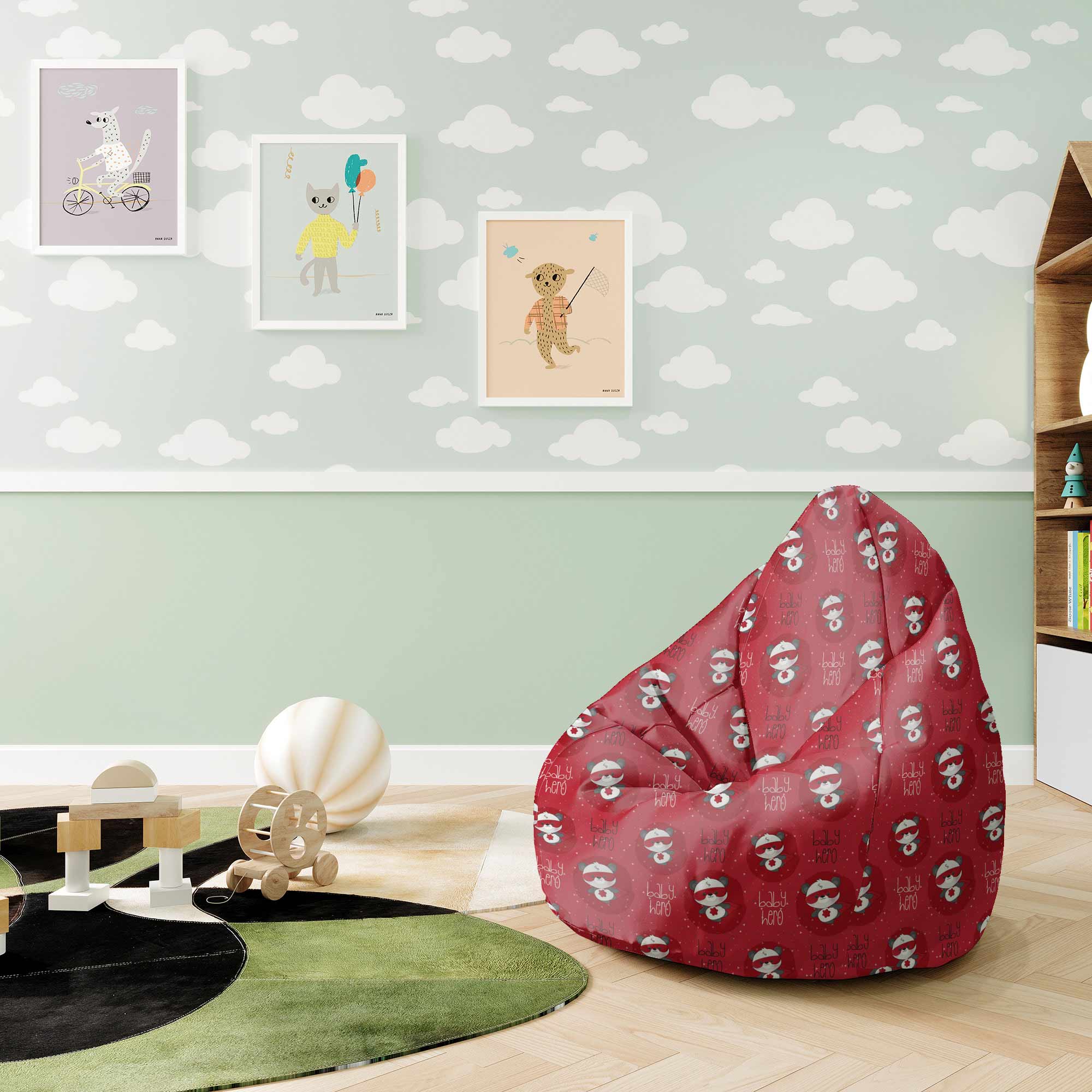 Puf Birnenform Babyheld-S-Oxford