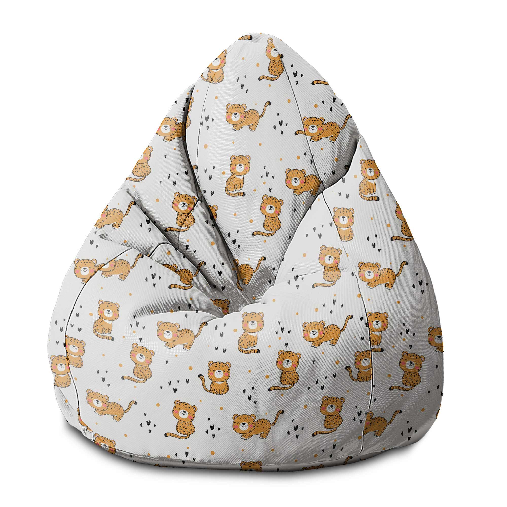 Puf Birnenform Babytiger