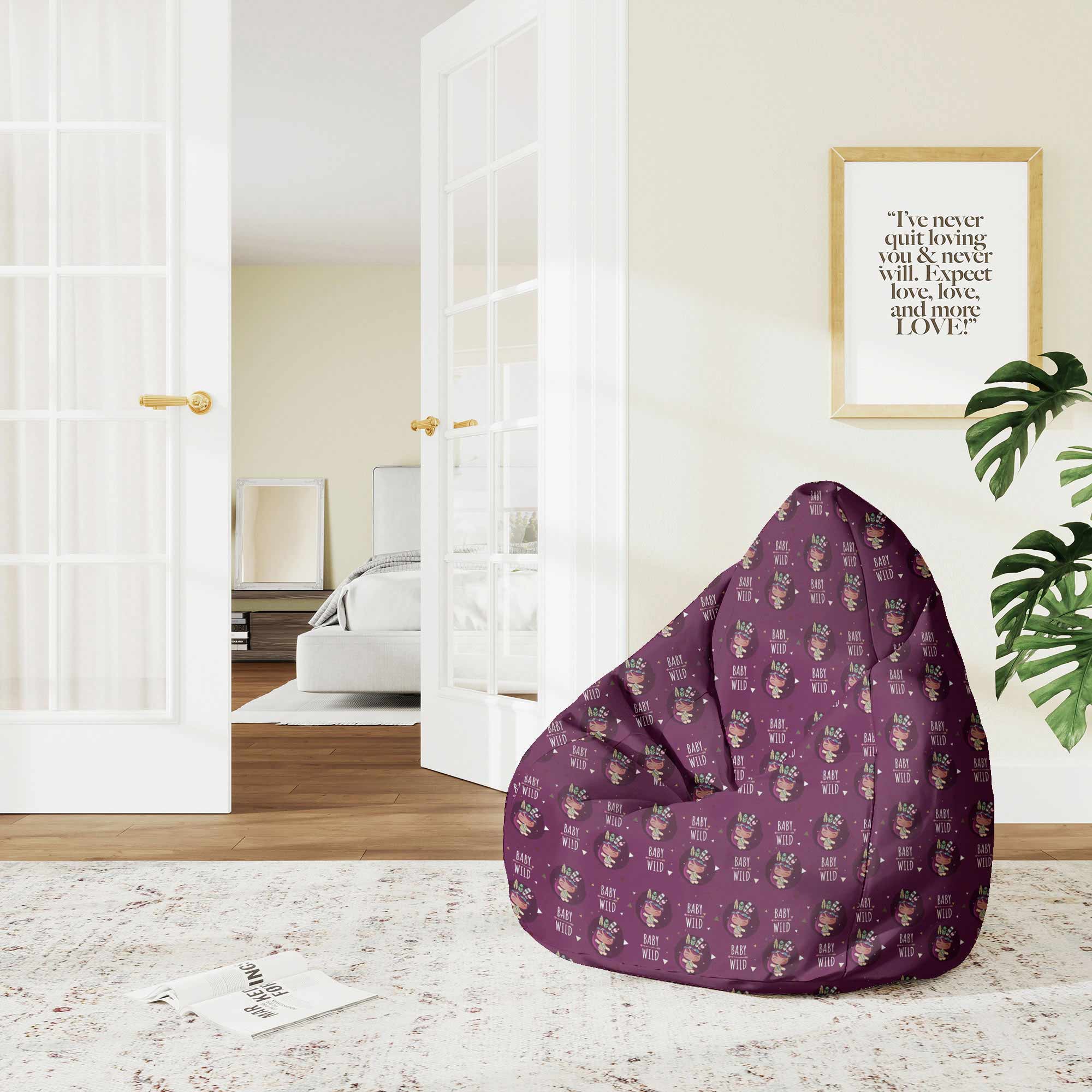 Pearshape Baby Wild-M Oxford Pouf