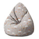 Pearshape Beige Rainbow-S Oxford Pouf